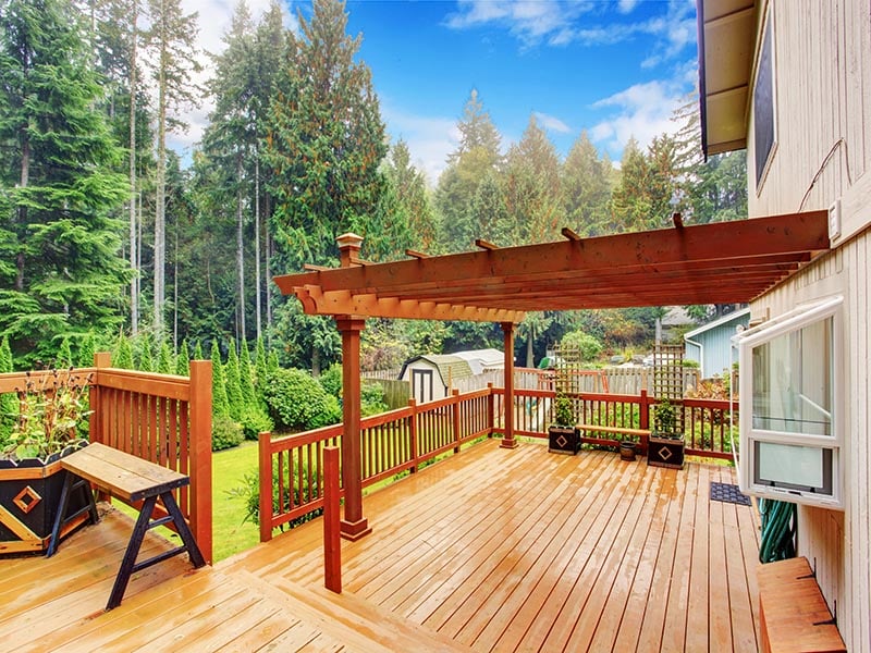 Covered Porch Pressure Washing