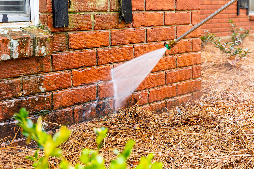 Brick Exterior Pressure Washing