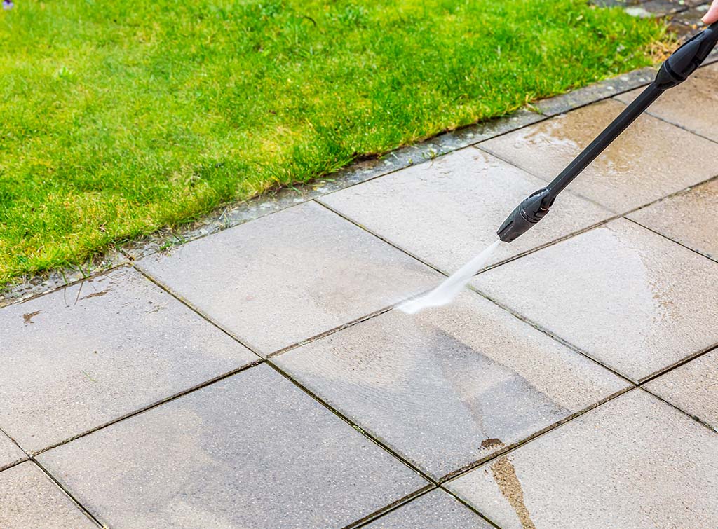 Flagstone Path Pressure Washing