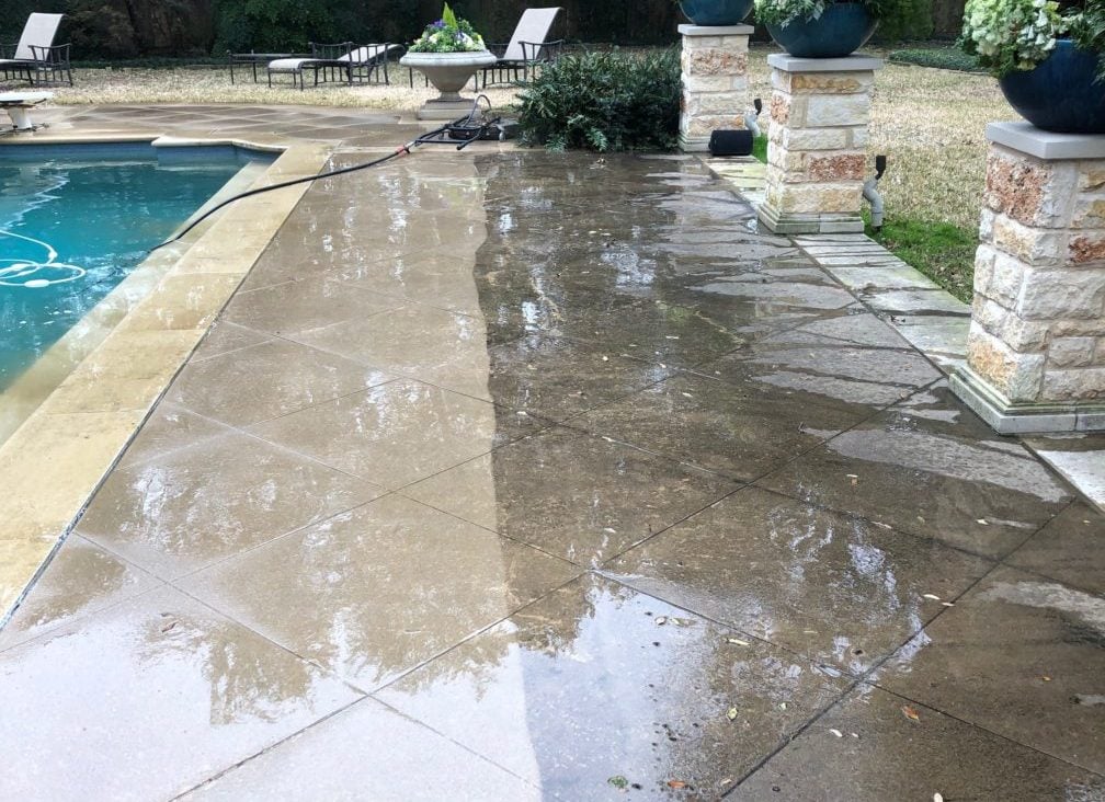 Pool Deck Pressure Washing