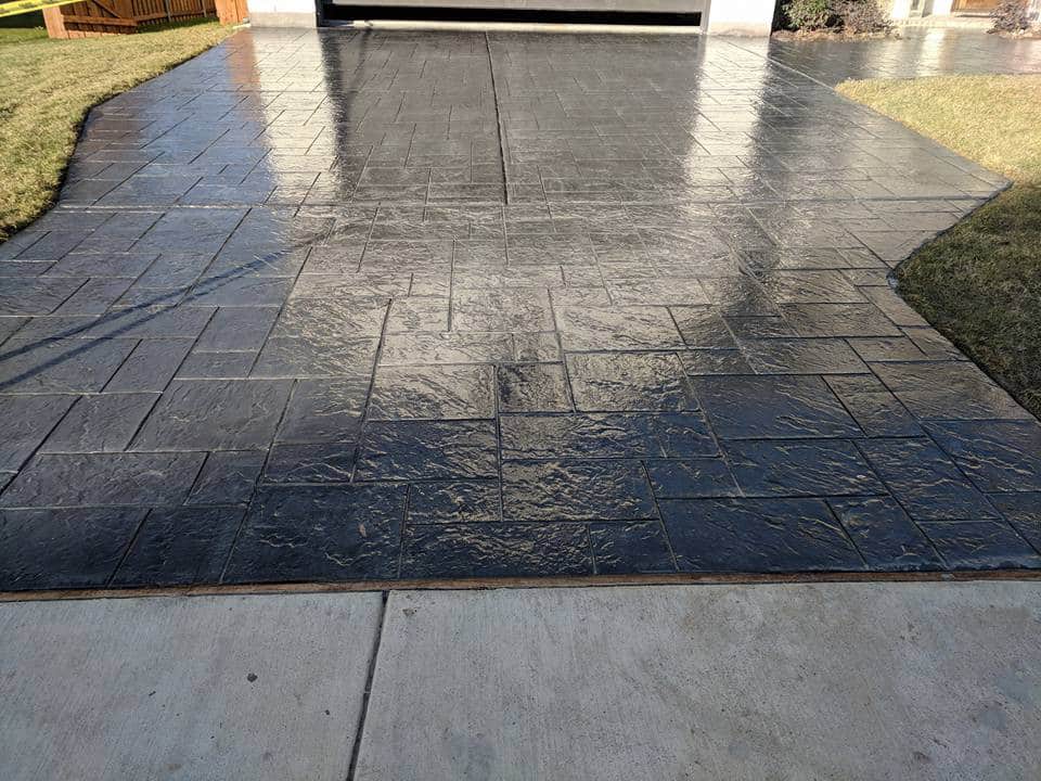 Decorative Concrete Overlay Pressure Washing