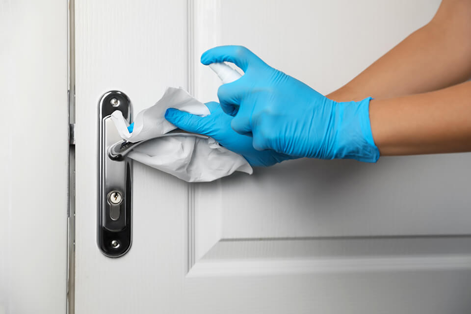 Door Frame Cleaning