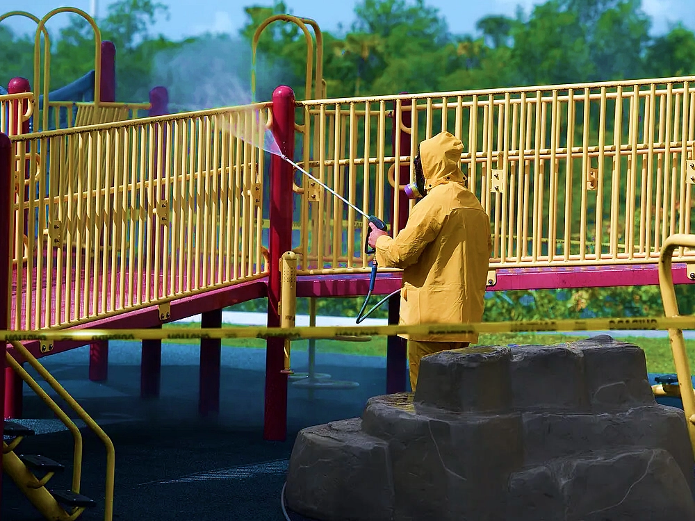 Playground Equipment Pressure Washing
